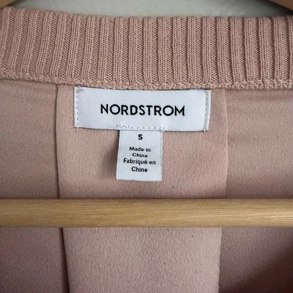 Nordstrom Womens S Blush Pink Linen Blend Knit Sweater Spring Lightweight Modest - Picture 2 of 9